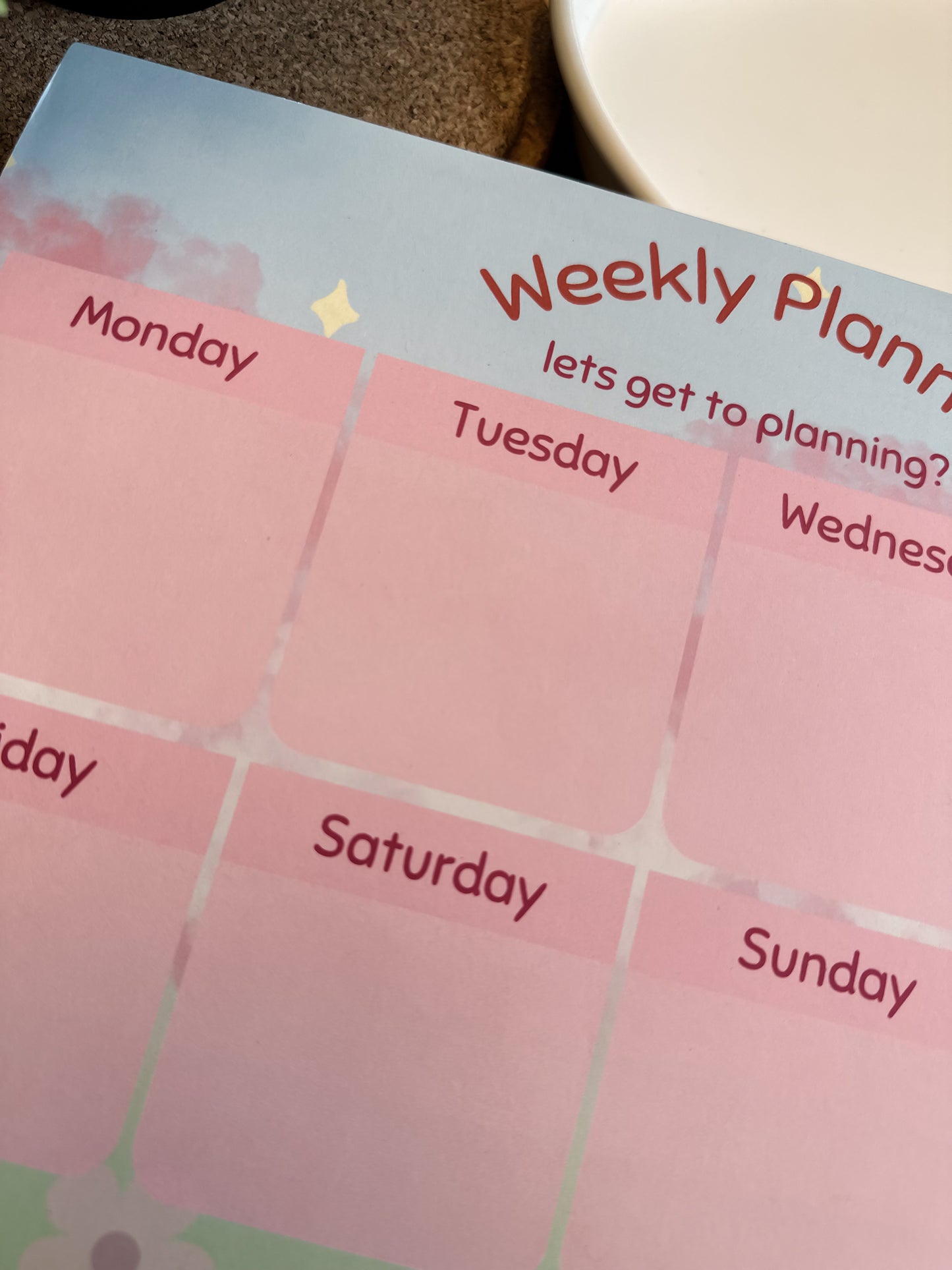 Rose Creations Weekly Planner / Agenda Hebdomadaire Rose Creations