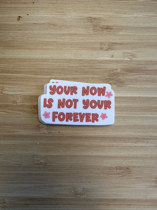 Your Now Is Not Your Forever Sticker / Autocollant Votre Présent N'est Pas Votre Éternité